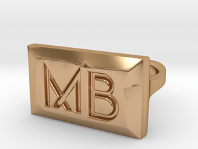 MB Ring in Polished Bronze