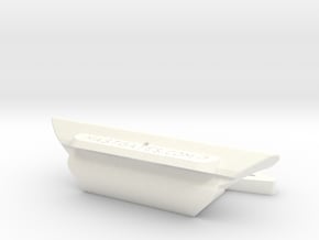DM5 MastGate, slot= 2 7/8", trapezoid cut in White Processed Versatile Plastic