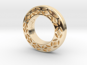 Ladies ring FOR HER Queen edition in 14k Gold Plated Brass