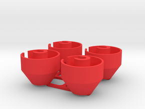 Capra Shock Bottoms w/limiters in Red Processed Versatile Plastic
