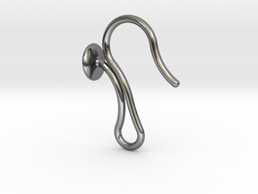 Universal Hook For Earrings in Fine Detail Polished Silver