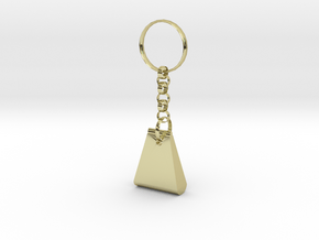 key ring in 18k Gold Plated Brass