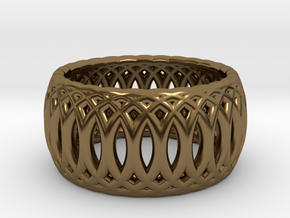 Ring of Rings - 18.5mm Diam in Polished Bronze