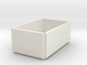 Folding box in White Natural Versatile Plastic
