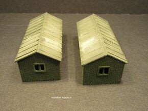 1/144 small wooden house in White Natural Versatile Plastic