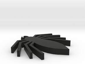 Spider Coaster in Black Natural Versatile Plastic