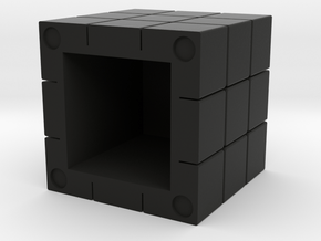 CUBE 2 Candy Shell in Black Premium Versatile Plastic