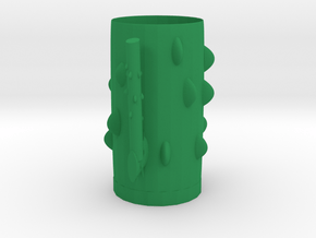 Cactus styling cup in Green Processed Versatile Plastic