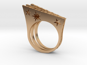 Celestian Symbols 3- Ring in Polished Bronze