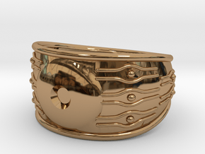 EYE ring in Polished Brass