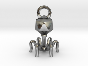 Bacteriophage in Polished Silver