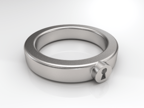 Keeper Ring in Natural Silver: 10 / 61.5