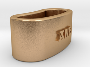 ANE 3D Napkin Ring with lauburu in Natural Bronze