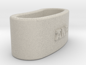 ANE 3D Napkin Ring with lauburu in Natural Sandstone