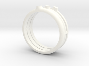 SPROUT RING - SIZE 8 in White Processed Versatile Plastic