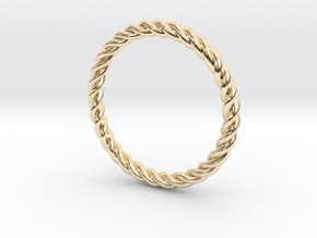 Ring Twisted US Size 7, 17.3 Mm in 14K Yellow Gold