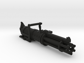 Z-6 rotary blaster cannon 1:6 scale in Black Premium Versatile Plastic