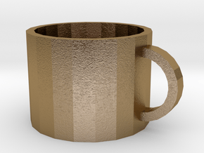 mug in Polished Gold Steel