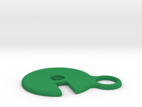 Hearing Aid Battery Case Part 3/5 in Green Processed Versatile Plastic