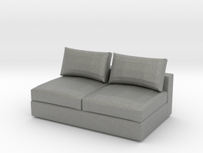 Miniature 1:48 Sofa in Gray PA12: 1:48 - O
