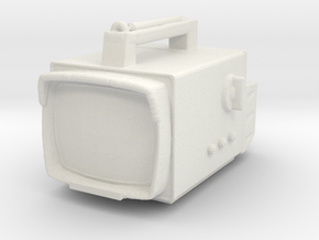 Printle Thing Portable TV - 1/32 in White Natural Versatile Plastic
