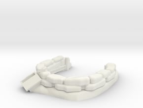 Sandbag Emplacement 1/35 in White Natural Versatile Plastic