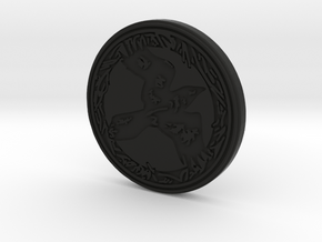 Raven animal totem token ( customized) in Black Premium Versatile Plastic