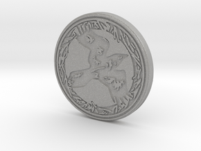 Raven animal totem token ( customized) in Aluminum