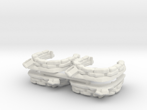 Sandbag Emplacement (x4) 1/200 in White Natural Versatile Plastic