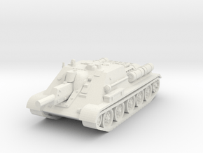 SU-122 Tank 1/87 in White Natural Versatile Plastic