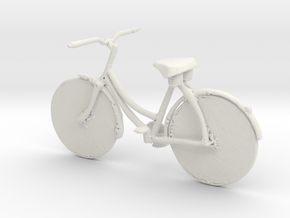 Printle Thing Bicycle 01 - 1/24 in White Natural Versatile Plastic
