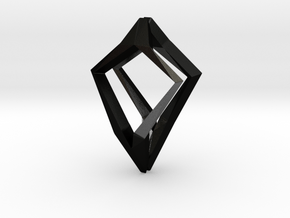 HEAD TO HEAD Natural, Pendant in Matte Black Steel