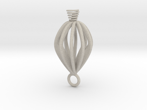 Twisted earring  in Natural Sandstone
