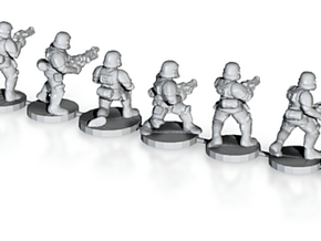 15mm Knights Squad 3 in Tan Fine Detail Plastic