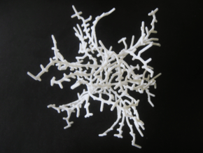 Gyroid Unit Cell Tree in White Natural Versatile Plastic