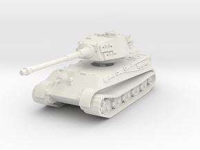 Tiger II H (no Skirts) 1/100 in White Natural Versatile Plastic