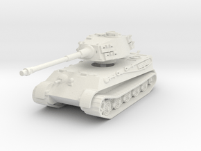 Tiger II H (no Skirts) 1/87 in White Natural Versatile Plastic