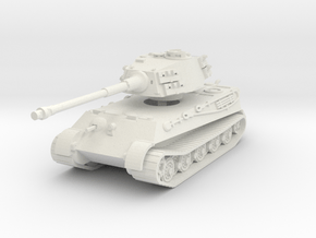 Tiger II H (no Skirts) 1/76 in White Natural Versatile Plastic