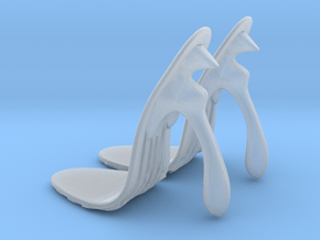 girl-sole base+heel egg1 in Smooth Fine Detail Plastic