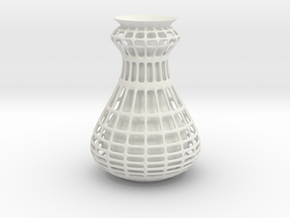 Cagy Vase in White Natural Versatile Plastic