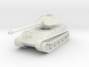 Tiger II P (no Skirts) 1/72 in White Natural Versatile Plastic