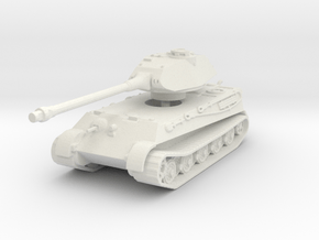 Tiger II P (no Skirts) 1/120 in White Natural Versatile Plastic