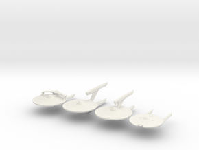 2500 TMP Federation 4 pack in White Natural Versatile Plastic