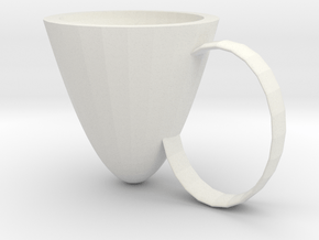  Water cup in White Natural Versatile Plastic