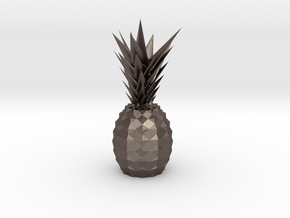 pineapple in Polished Bronzed-Silver Steel