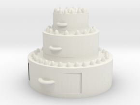 Cake tower in White Natural Versatile Plastic