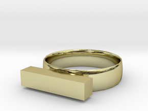 Subtraction Ring in 18K Yellow Gold