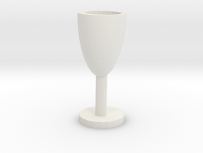 Wine cup in White Natural Versatile Plastic