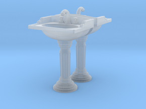 Toilet Sink Ver02. 1:48 Scale in Smooth Fine Detail Plastic
