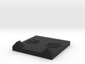 Cat shape Coaster 貓造型杯墊 in Black Natural Versatile Plastic: Small